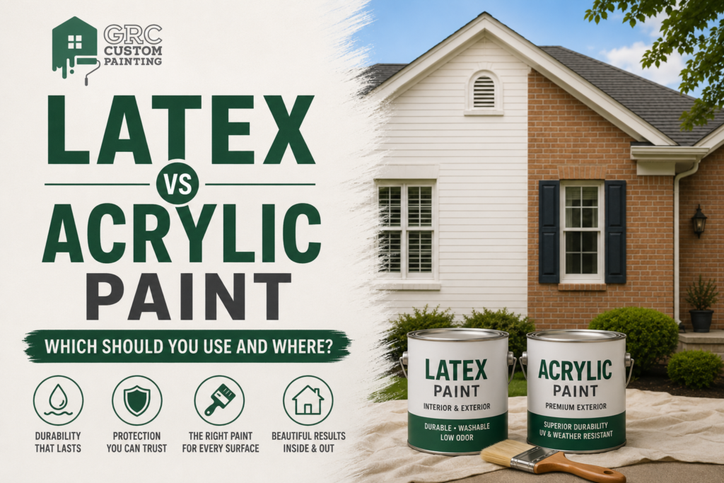 Latex vs acrylic paint